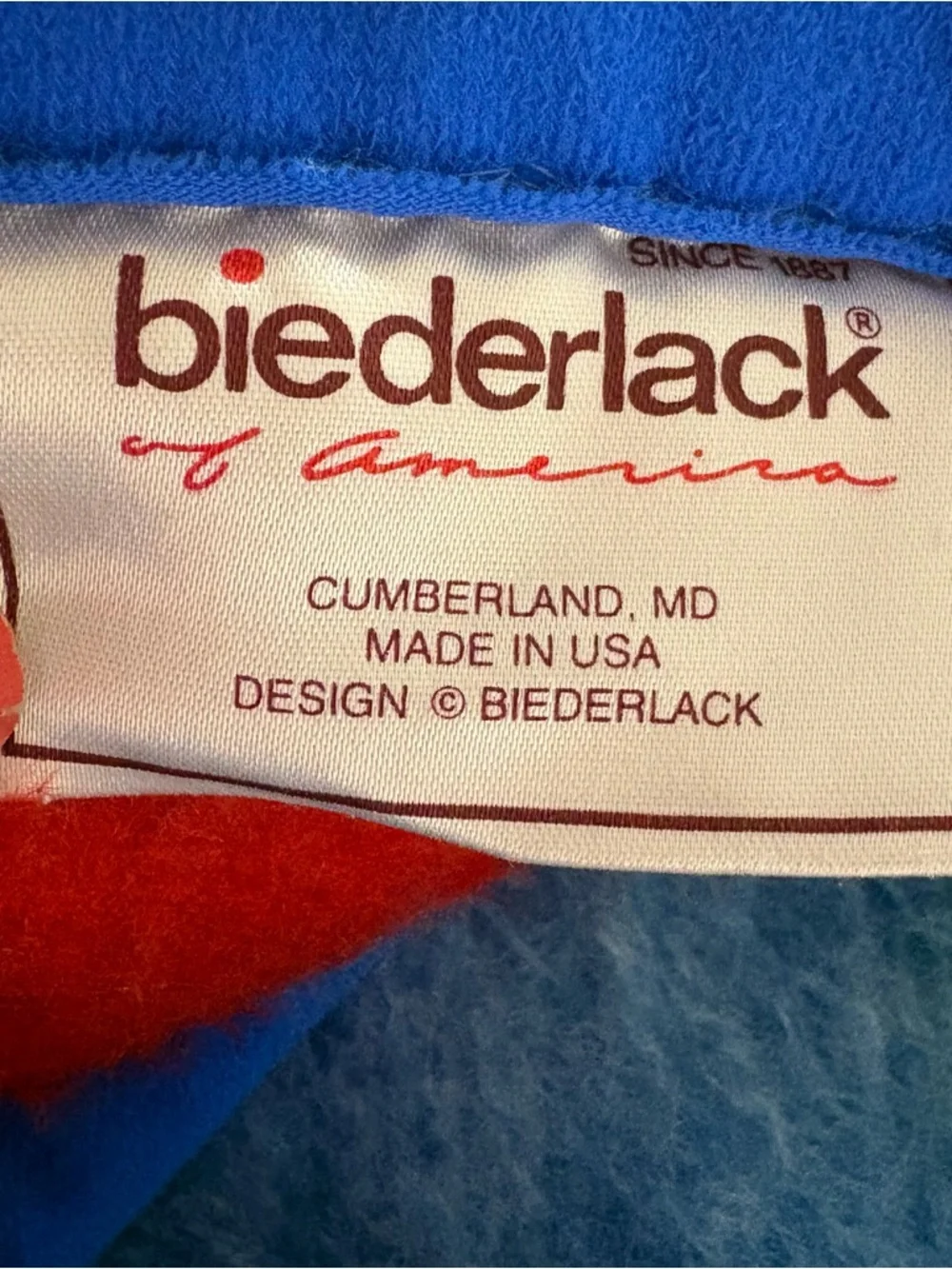 Vintage Biederlack Throw Blanket Christmas Reindeer Holiday Acrylic‎ 63”x76” USA